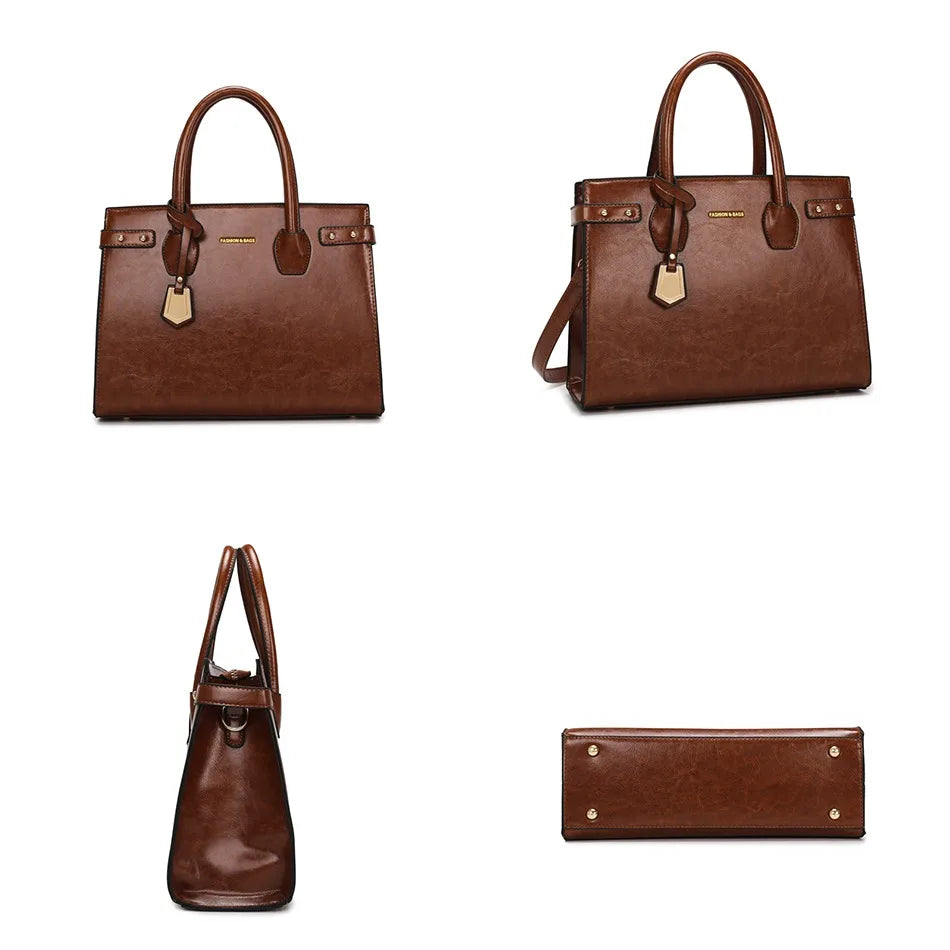 leather tote bag